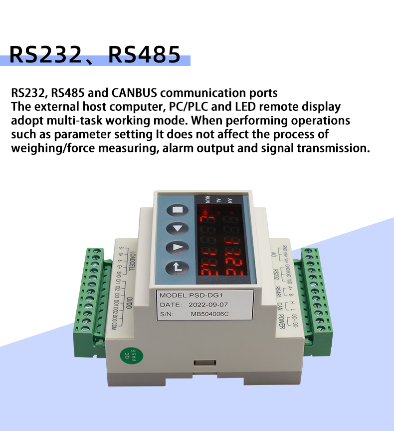 Rail Module Weighing Display Controller